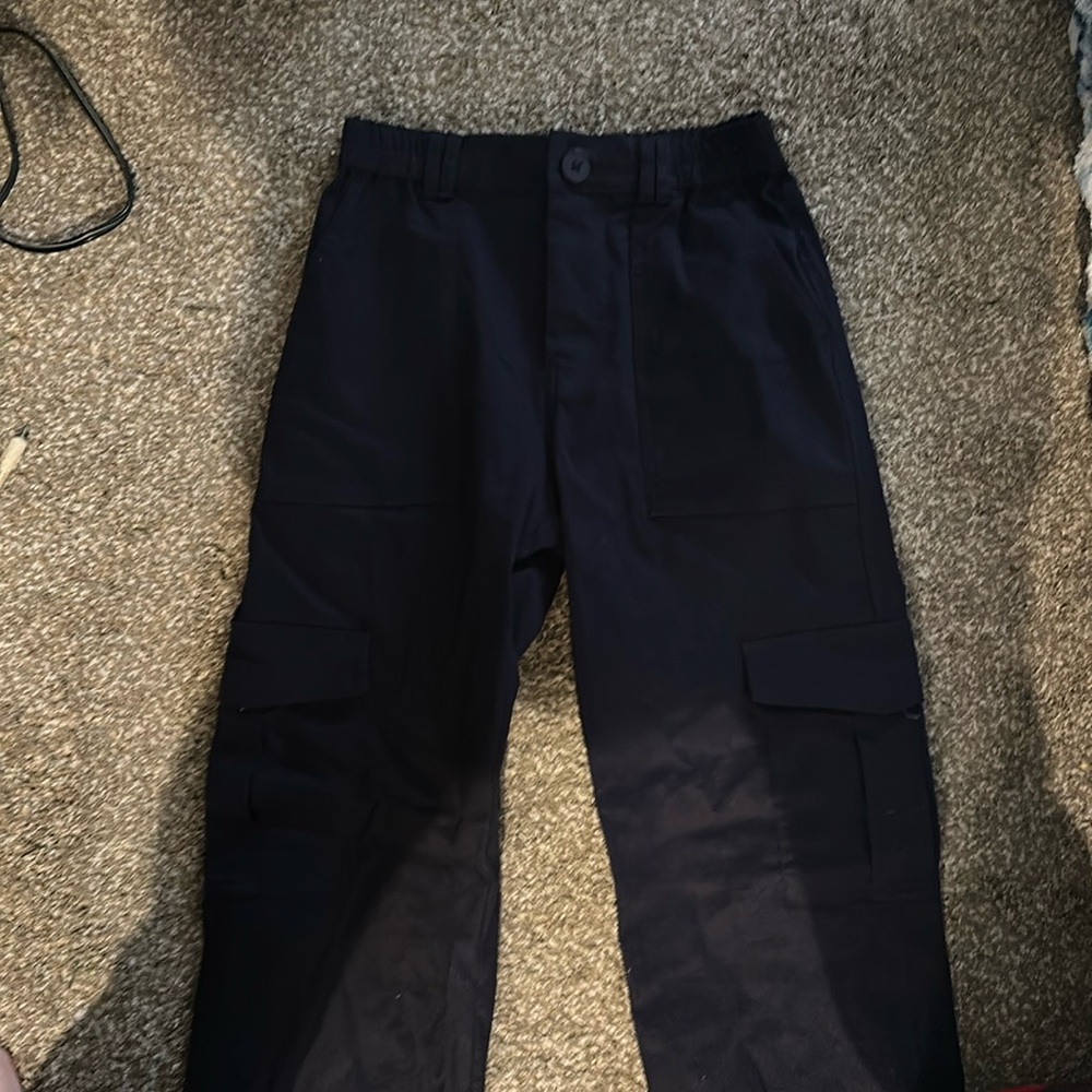 Navy cargo pants
